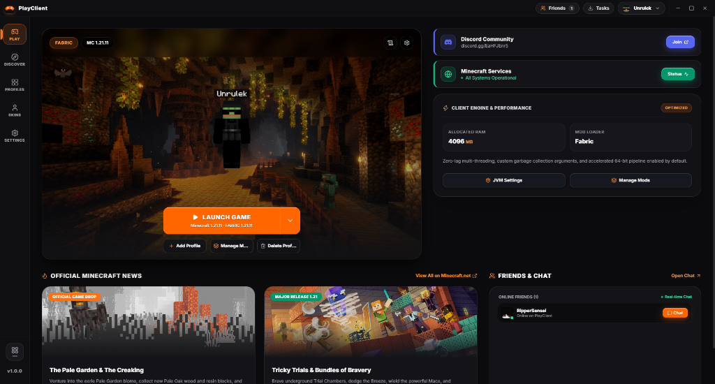 PlayClient FPS Boost